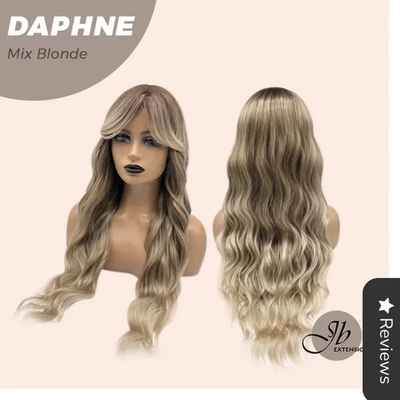 JB EXTENSIONS DAPHNE MIX BLONDE, WITH TAG, BANGS TO BE STYLED TO YOUR PREFERENCE - Picture 1 of 6